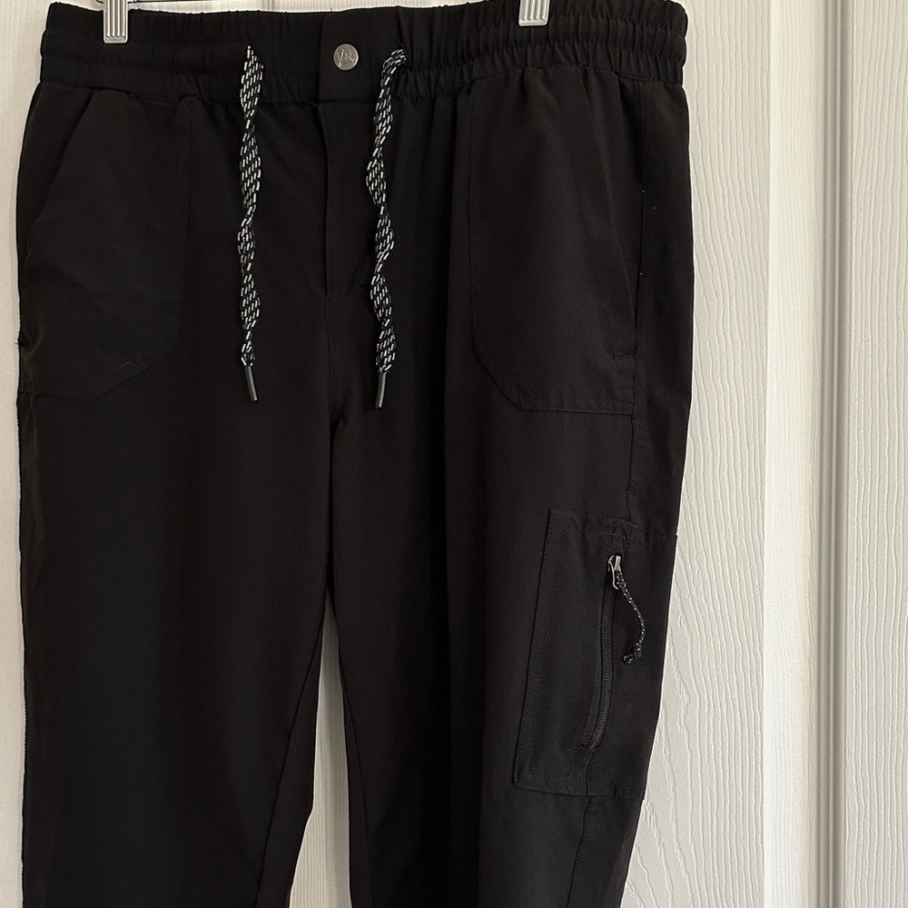 Avalanche Black Jogger Pants with Drawstring - Picture 10 of 11
